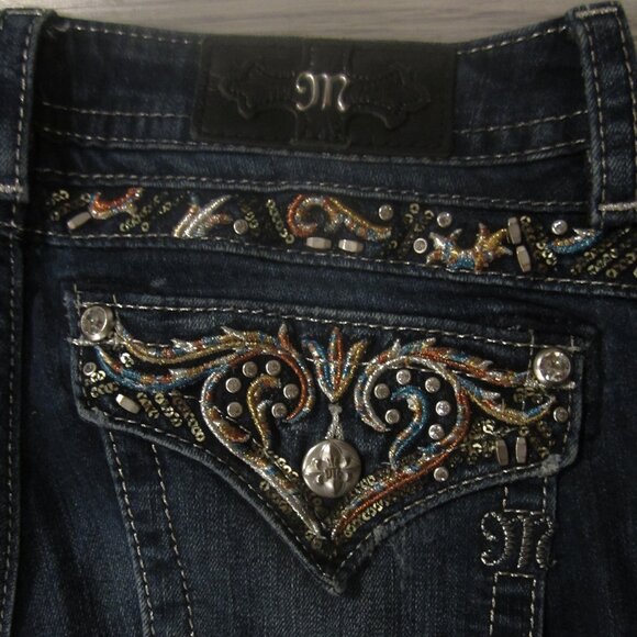Miss Me Embroidered Boot Cut Jeans - Picture 2 of 9